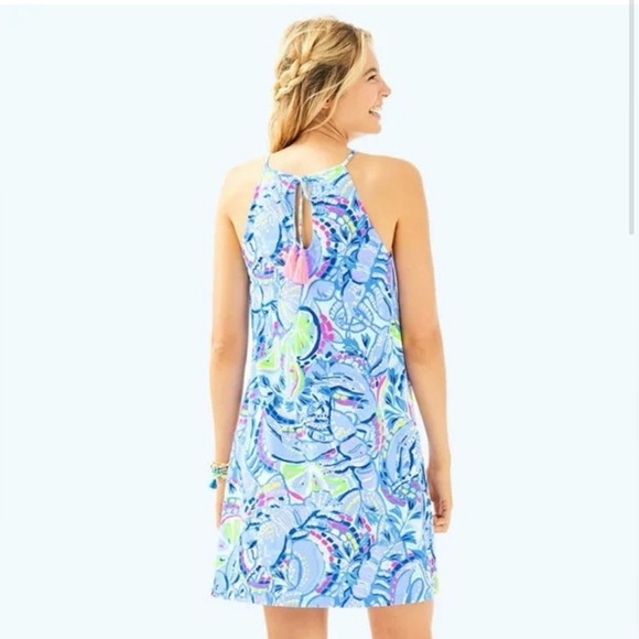 Lilly Pulitzer Margot Dress / Blue Peri Pinch Pinch / SZ m - Picture 2 of 5